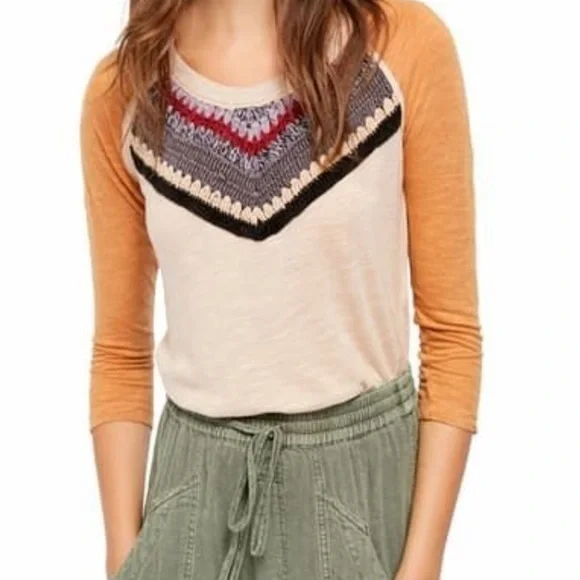 Free People Spring Bound Crochet Tee - Picture 5 of 12